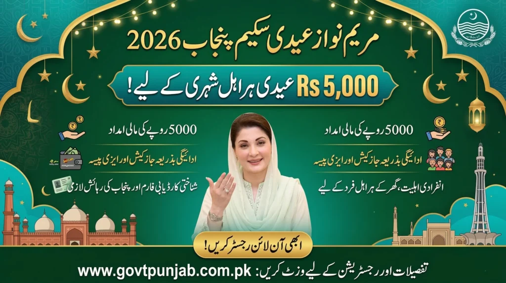Maryam Nawaz Eidi Scheme